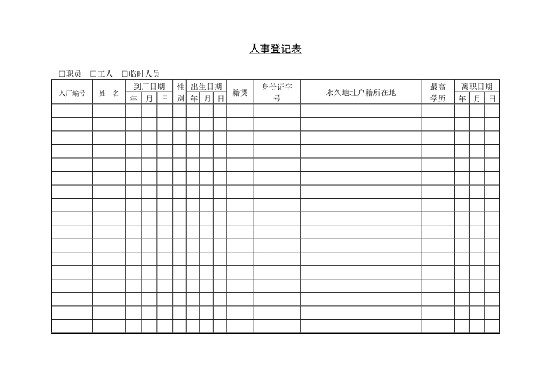 14 人事登记表.doc_第1页