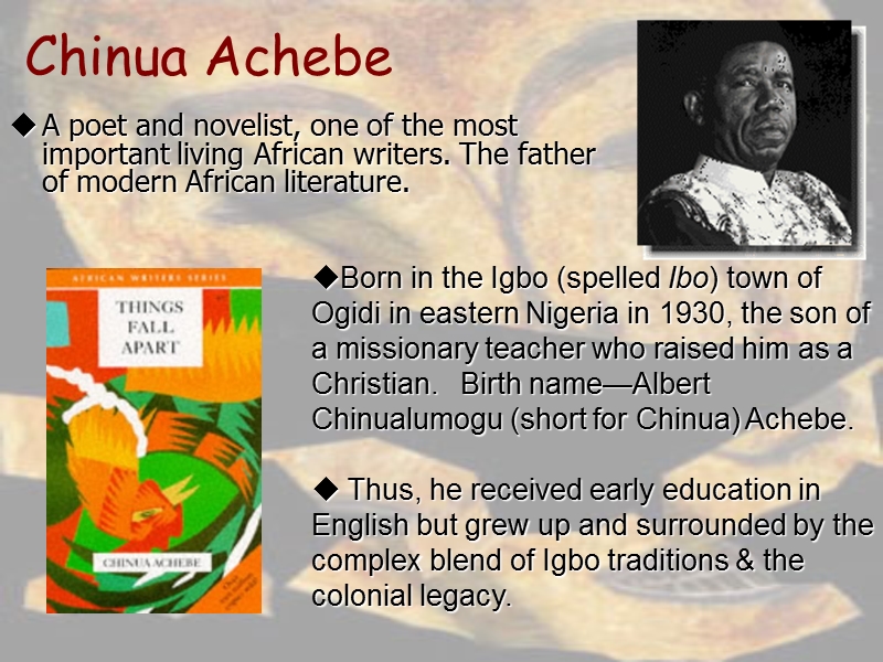 20世纪文学课件 things fall apart_ achebe.ppt_第3页