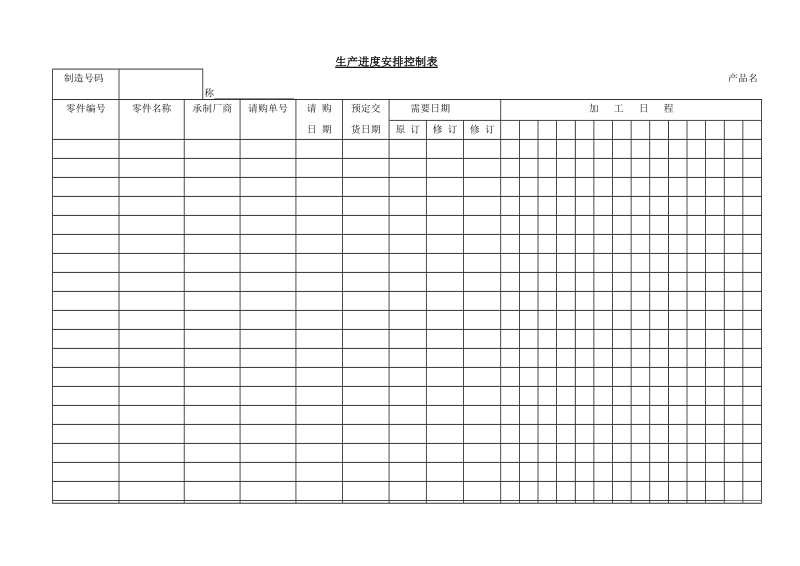 生产进度安排控制表.doc_第1页
