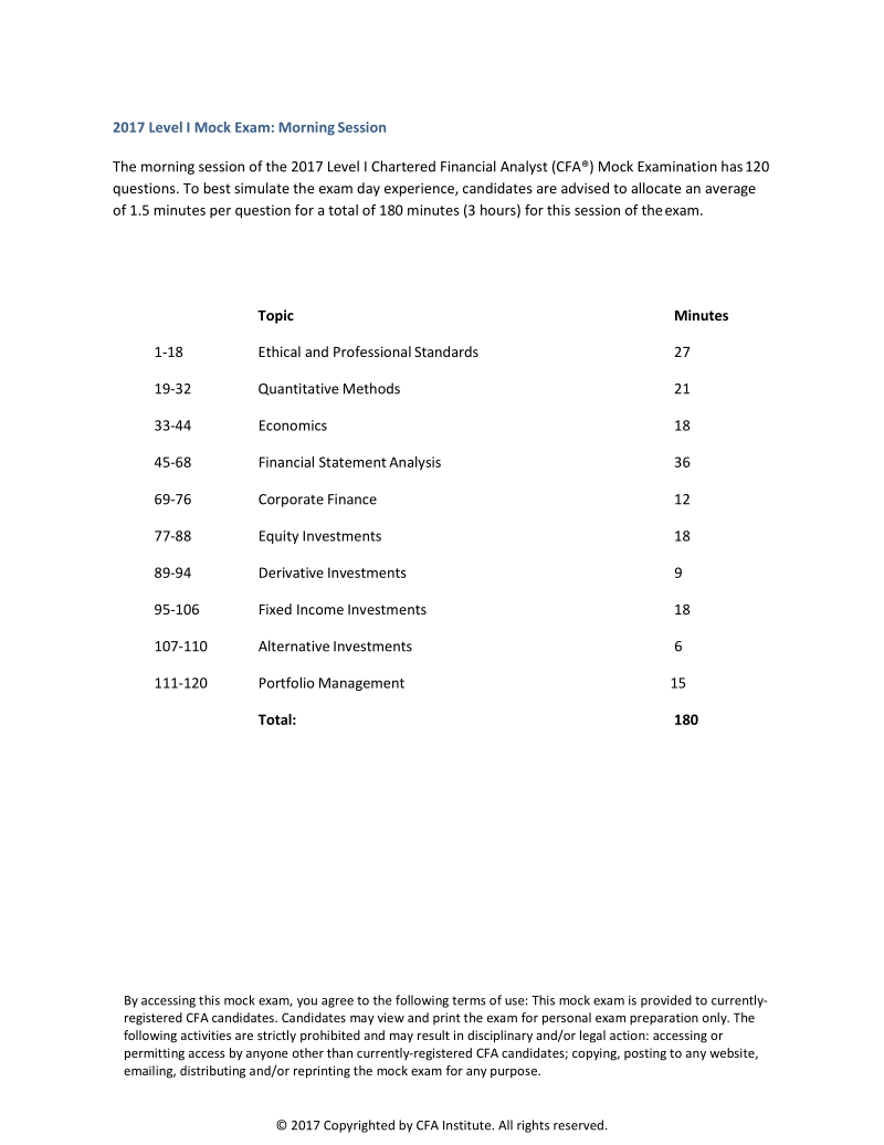 level_I_mock_exam_morning_questions_2017.pdf_第1页