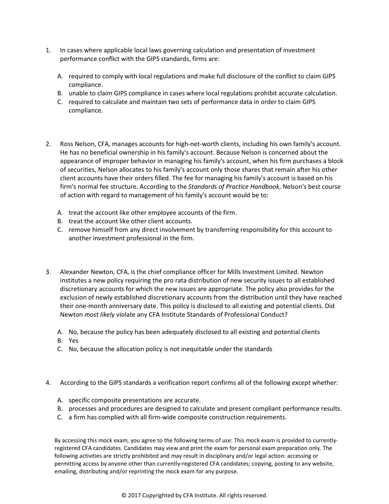 level_I_mock_exam_morning_questions_2017.pdf_第2页