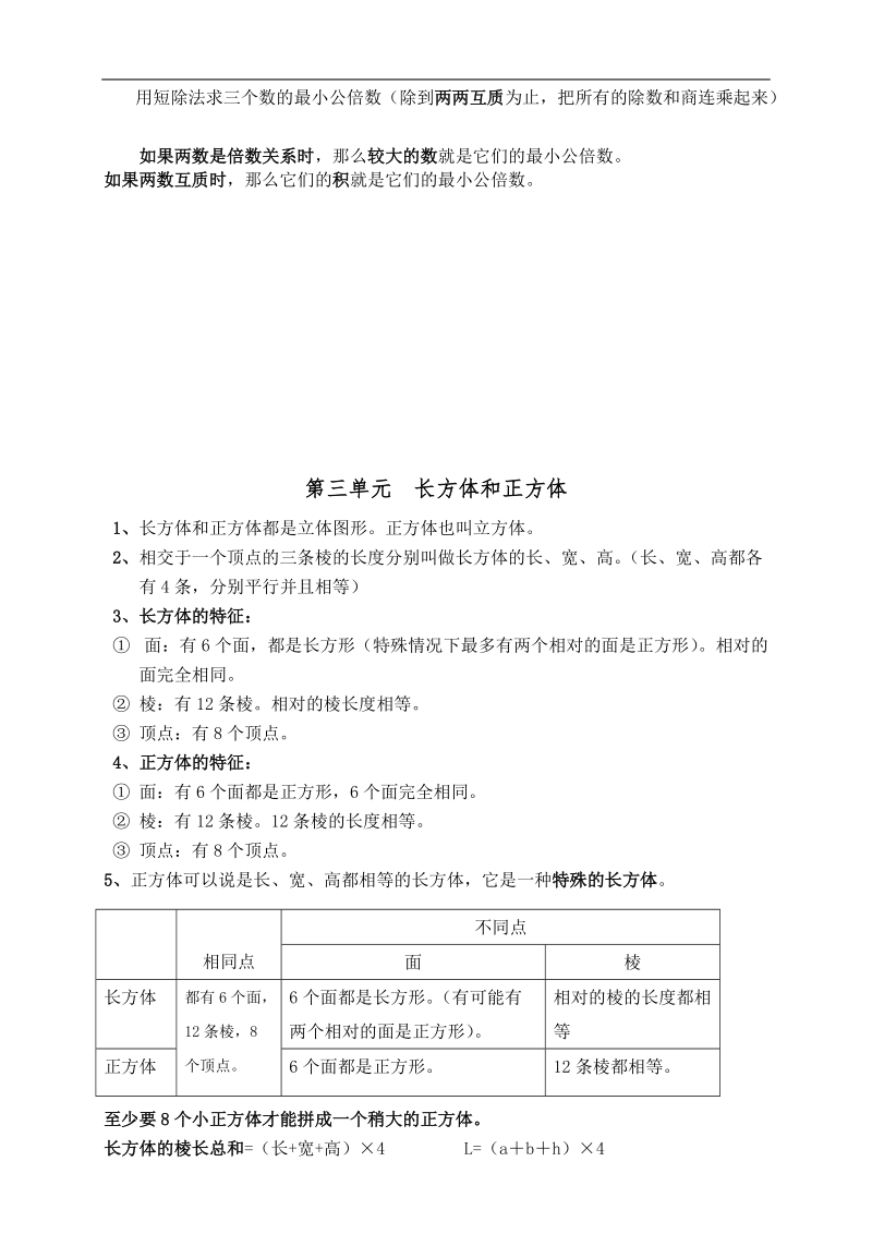 2018年最新版新人教版数学五年级下册总复习知识点.doc_第3页