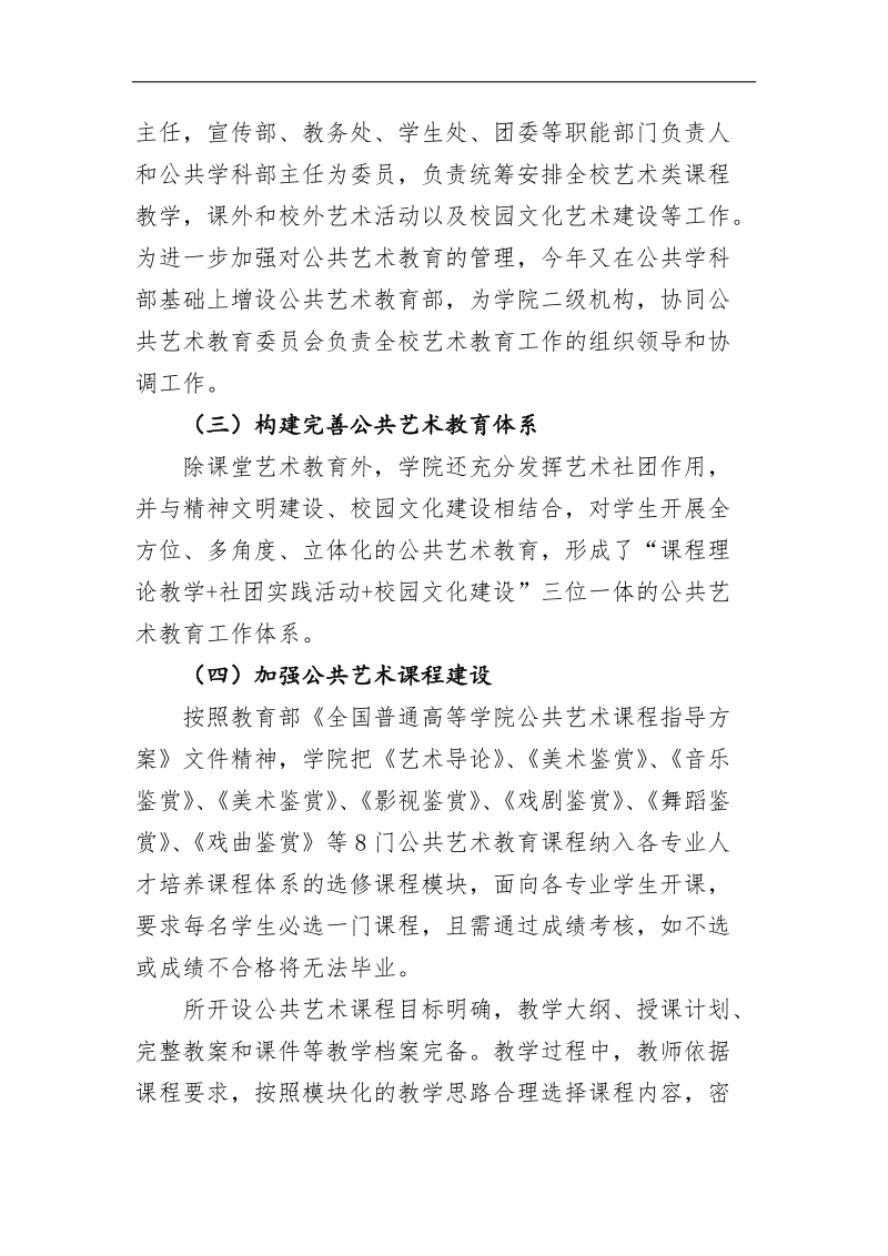 xx大学公共艺术评估自评材料.docx_第2页