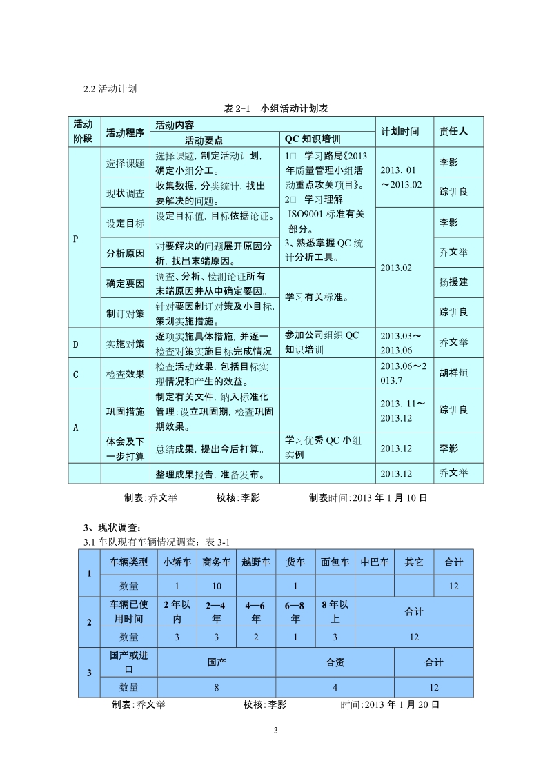 降低车辆维修成本qc课题成果报告 上海铁路局徐州生活服务管理所.doc_第3页