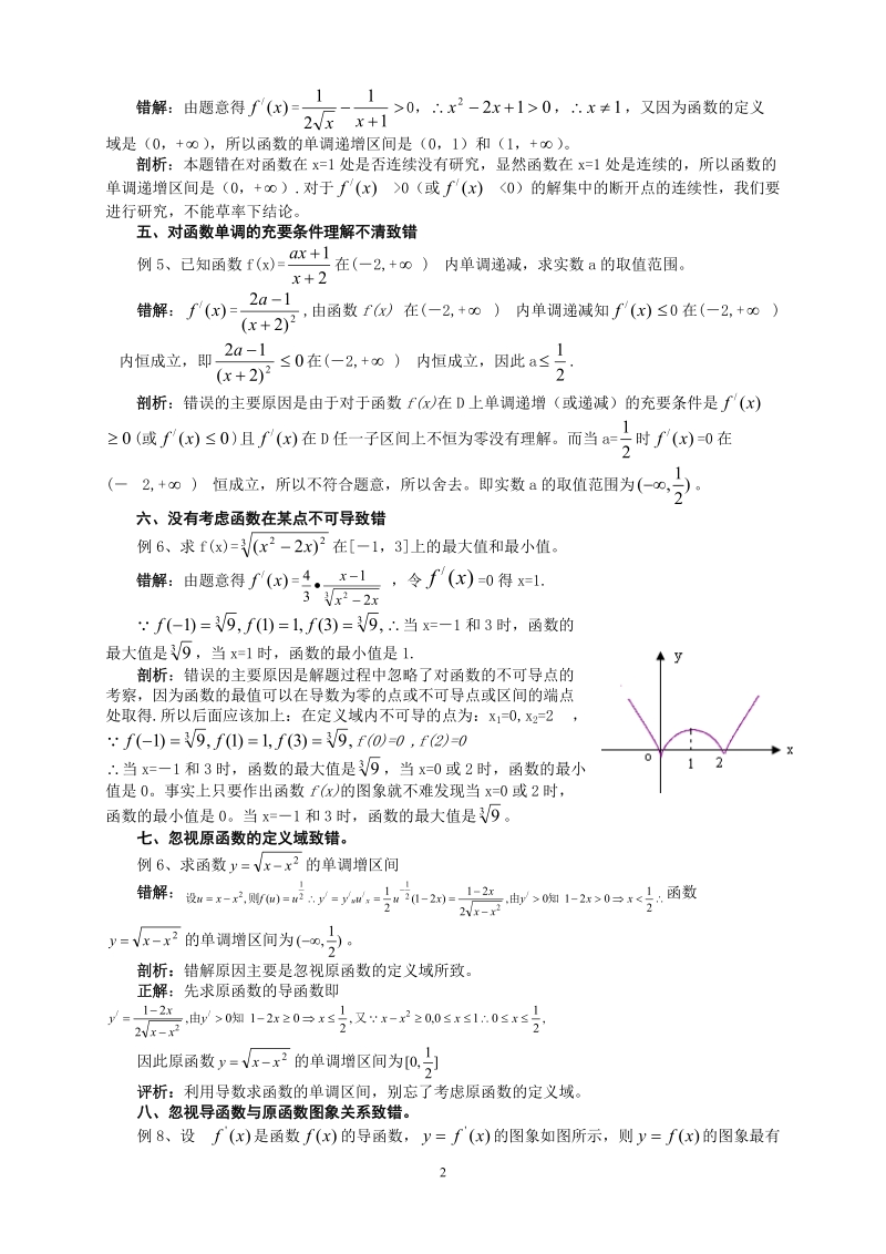 导数应用常见九种错解剖析.doc_第2页