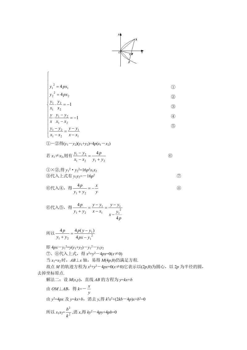 高考数学难点突破_难点22__轨迹方程的求法.doc_第2页