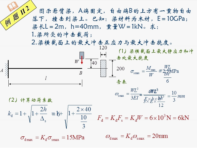 第三节构件受冲击荷载作用时的动应力计算 精品.ppt_第3页