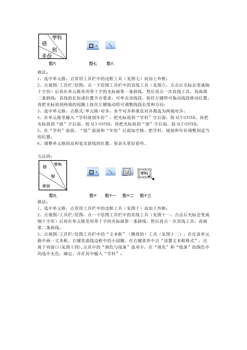 excel斜表头的做法 2012-1-19.doc_第2页