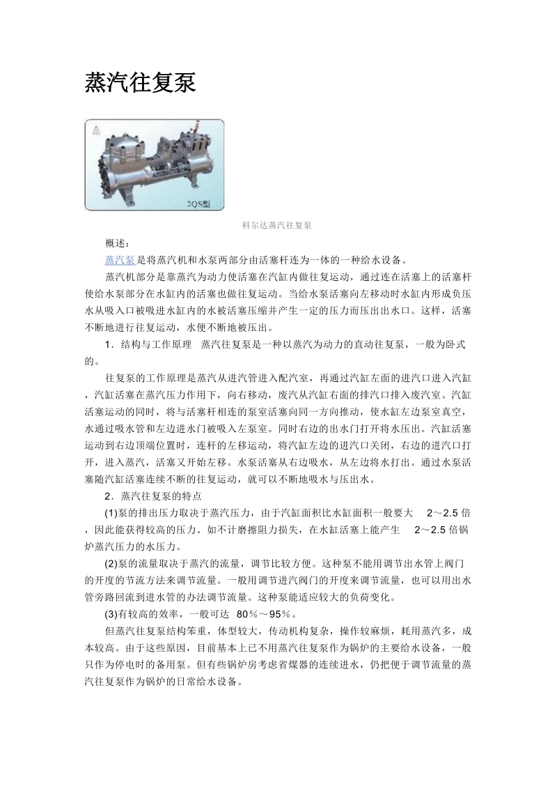 蒸汽往复泵文档.doc_第1页