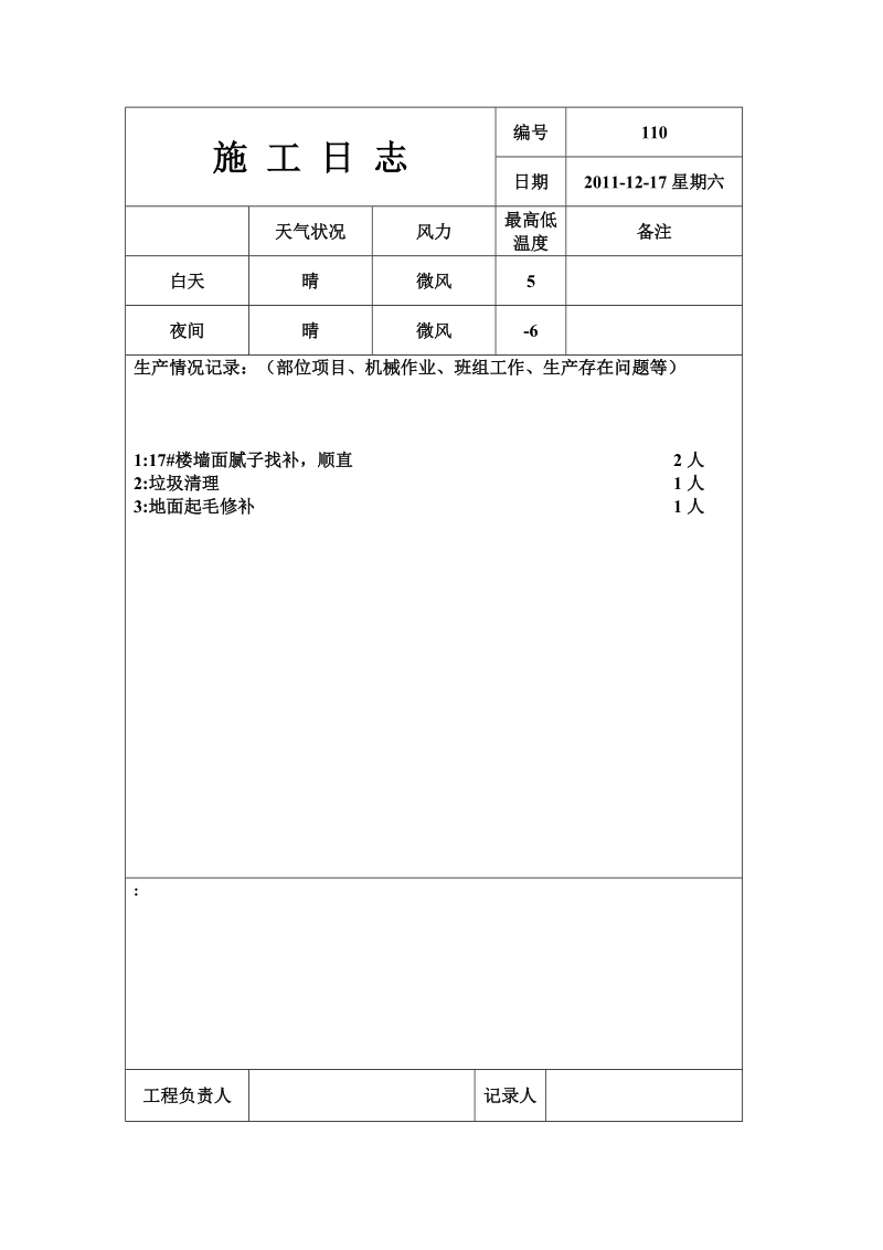 施工日志样本模板范本.doc_第2页