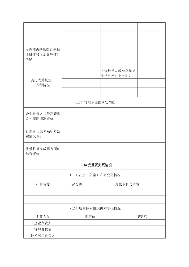 安徽省医疗器械生产企业质量管理体系自查报告.doc_第2页