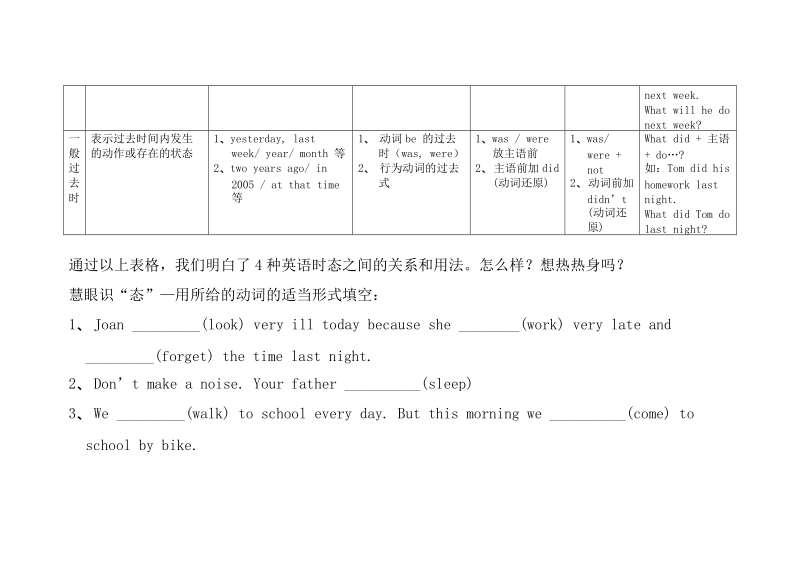 小学英语4种时态复习.doc_第2页