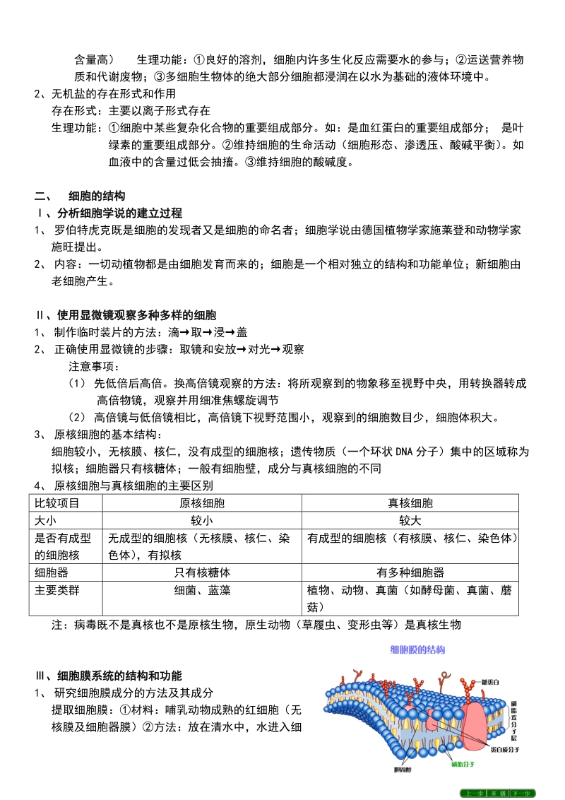 高中生物必修一知识点梳理.doc_第3页