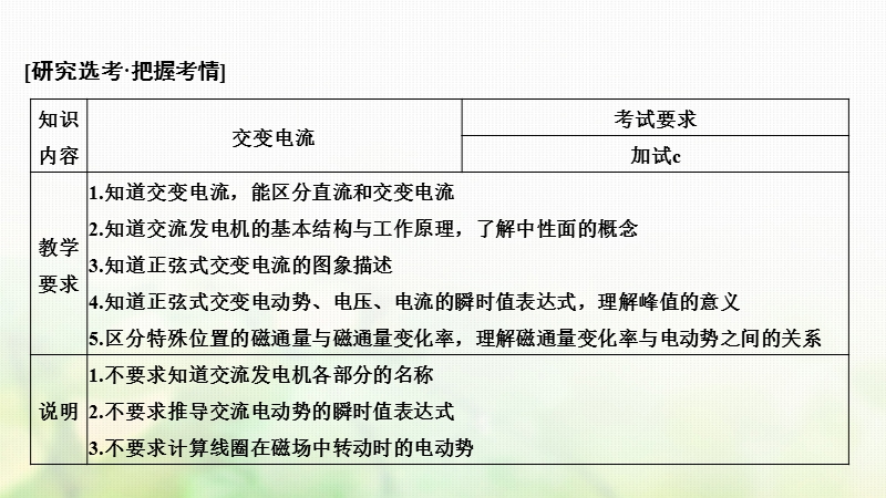 浙江省2018-2019版高中物理 第五章 交变电流 第1课时 交变电流课件 新人教版选修3-2.ppt_第2页