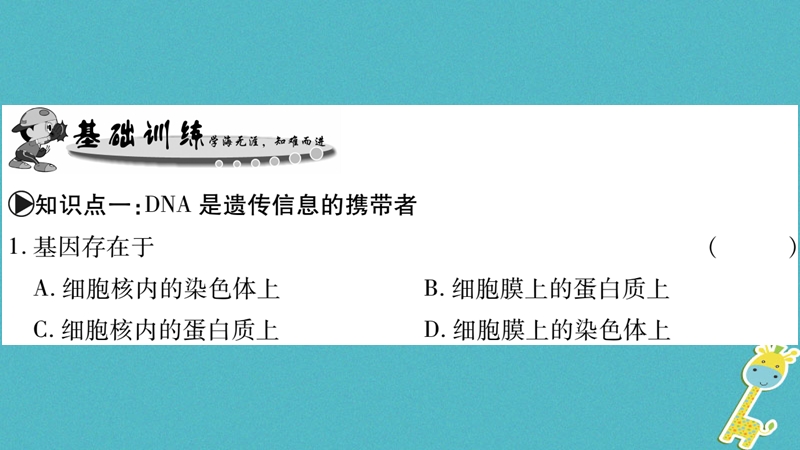 广西省玉林市2018年八年级生物上册 第6单元 第20章 第2节 性状遗传的物质基础课件 （新版）北师大版.ppt_第3页