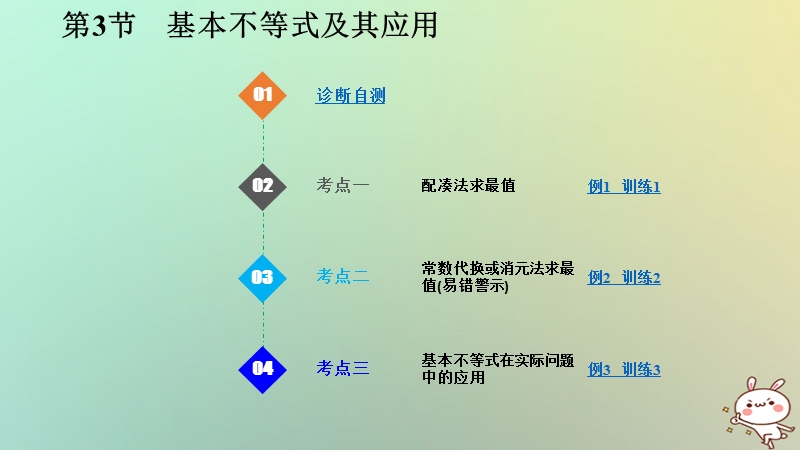 （浙江专版）2019版高考数学大一轮复习 第七章 不等式 第3节 基本不等式及其应用课件 理.ppt_第1页