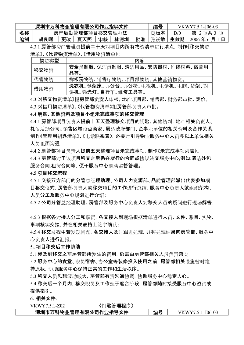 7.5.1-J06-03房产后勤管理部项目移交管理办法.doc_第2页