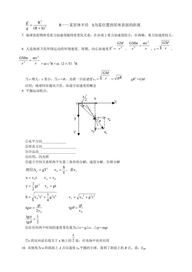 高考物理基本知识点总结.pdf_第2页