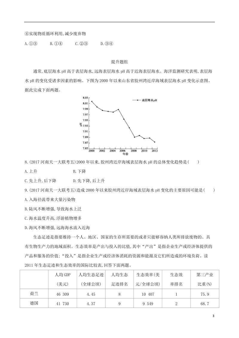 （山西专用）2019版高考地理总复习 第十二单元 人类与地理环境的协调发展学案.doc_第3页