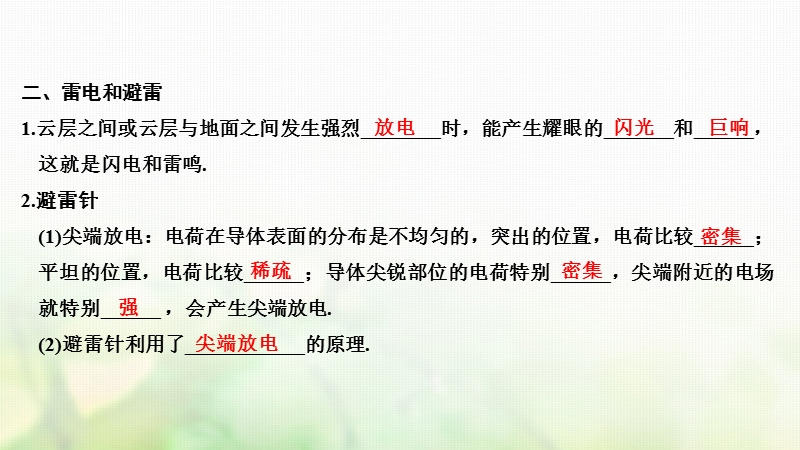 2018_2019版高中物理第一章电场电流第3讲生活中的静电现象课件新人教版选修.ppt_第3页