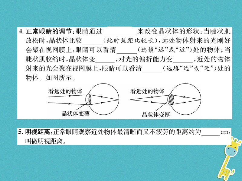 2018年八年级物理上册第4章第6节神奇的眼睛作业课件新版教科版.ppt_第3页