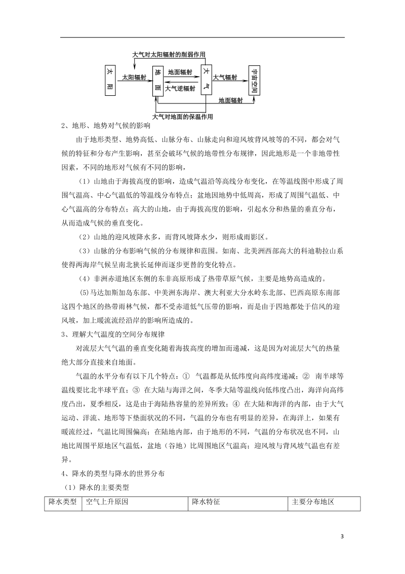 2019年高考地理一轮复习 专题 地球上的大气（3）导学案.doc_第3页