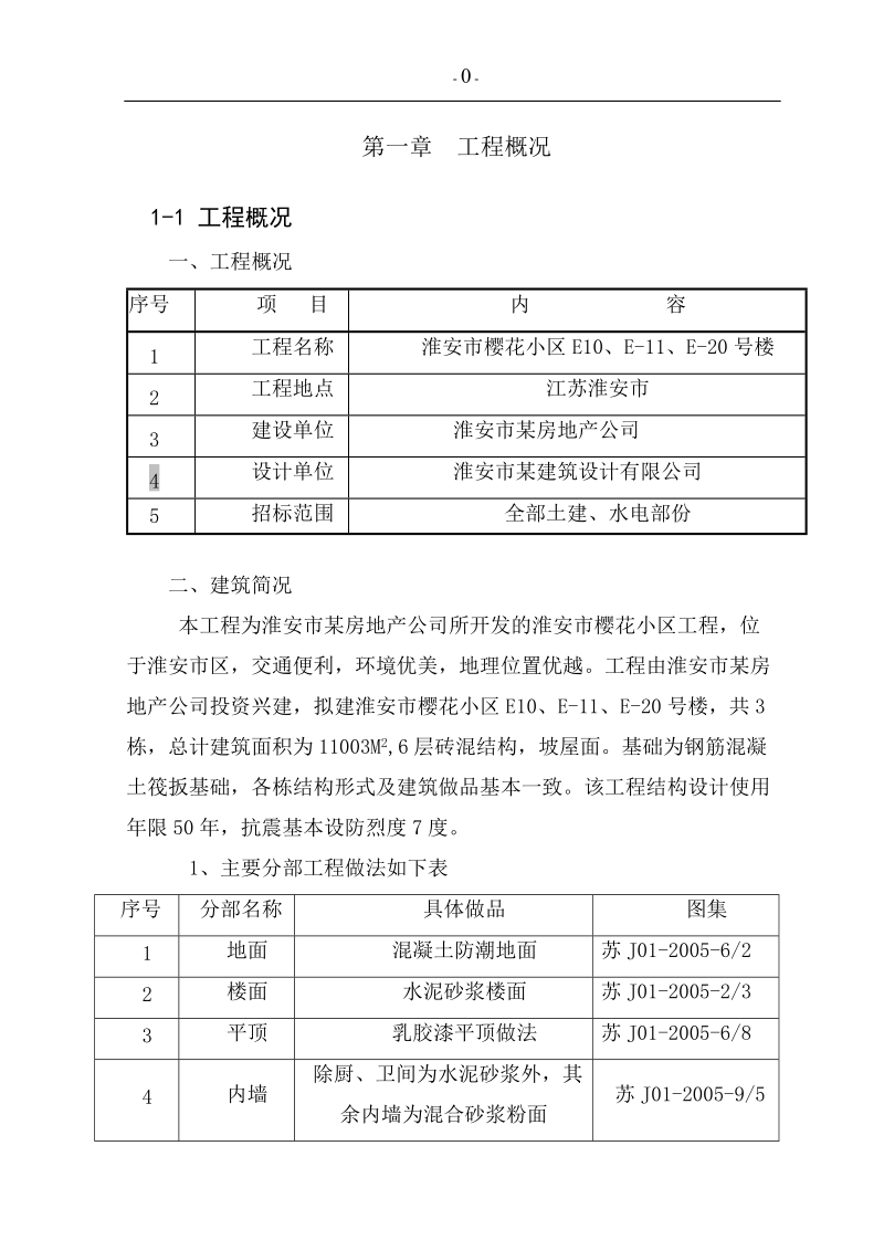 建筑经济管理毕业设计：小区施工组织设计.doc_第1页