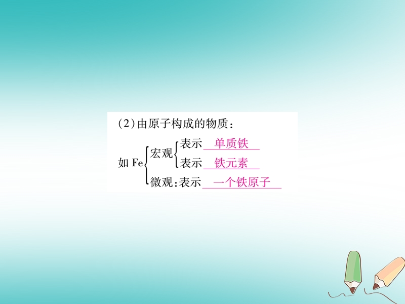 江西省2018秋九年级化学上册第4单元自然界的水4.4化学式与化合价作业课件新版新人教版.ppt_第3页