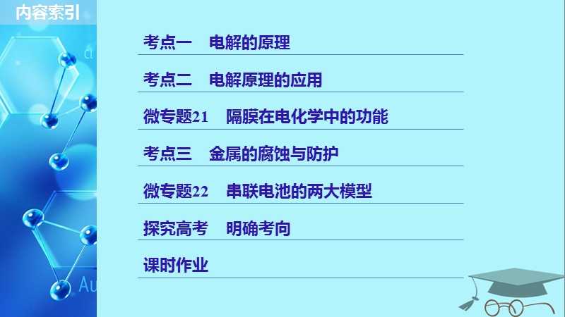 2019版高考化学一轮复习第六章化学反应与能量变化第22讲电解池金属的电化学腐蚀与防护课件.ppt_第3页