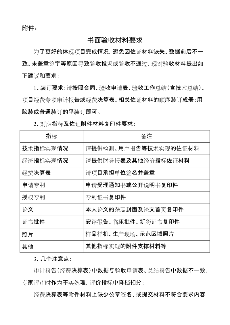 关于验收材料的一点建议：.doc_第1页