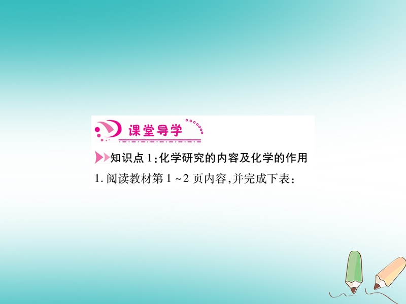 江西省2018秋九年级化学上册绪言化学使世界变得更加绚丽多彩作业课件新版新人教版.ppt_第2页