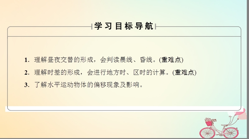 2018版高中地理第1章行星地球第3节第2课时地球自转的地理意义课件新人教版必修.ppt_第2页