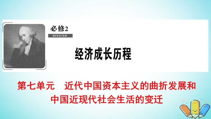 2019届高考历史一轮复习 第7单元 近代中国资本主义的曲折发展和中国近现代社会生活的变迁 第14讲 近代中国经济结构的变动和民族资本主义的曲折发展课件 北师大版必修2.ppt_第1页