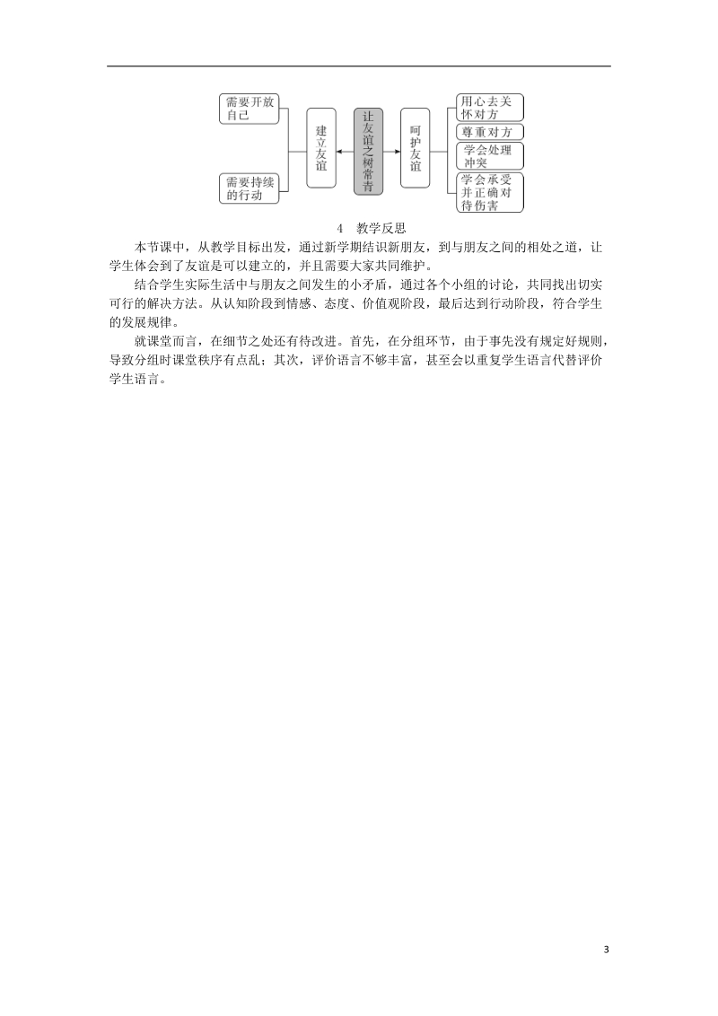 2018年七年级道德与法治上册 第二单元 友谊的天空 第五课 交友的智慧 第1框 让友谊之树常青教案 新人教版.doc_第3页