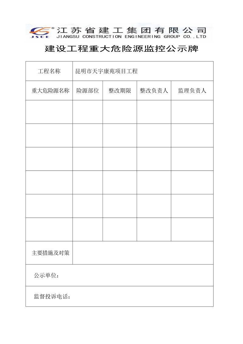 建设工程重大危险源监控公示牌.doc_第1页