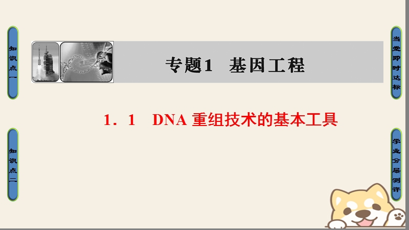 2018版高中生物第1章基因工程1.1dna重组技术的基本工具课件新人教版选修.ppt_第1页