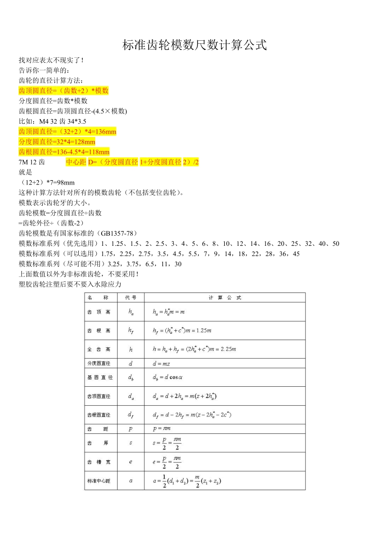 标准齿轮模数尺数计算.doc_第1页