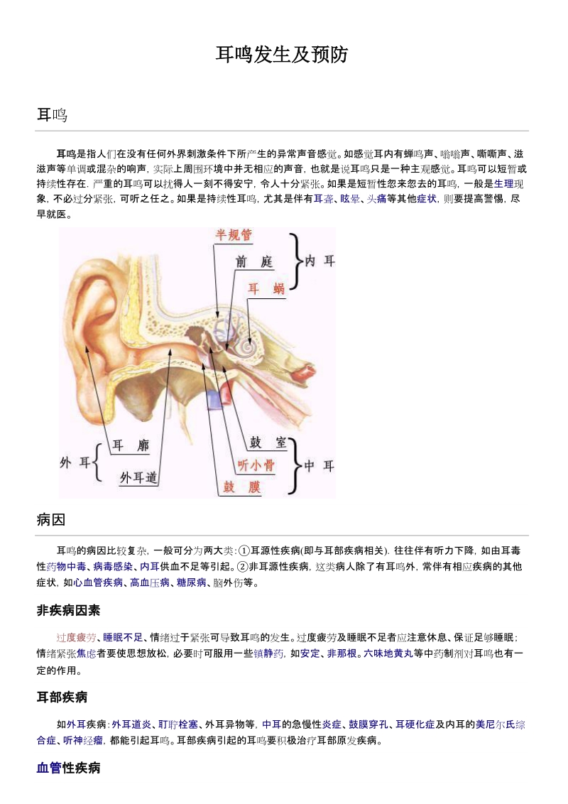 耳鸣发生及预防.docx_第1页