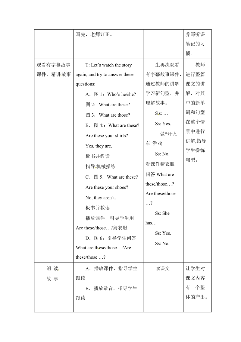 二年级下英语教案二年级下册英语教案-unit four where is my shirt lesson 15-北京课改版北京课改版.doc_第3页