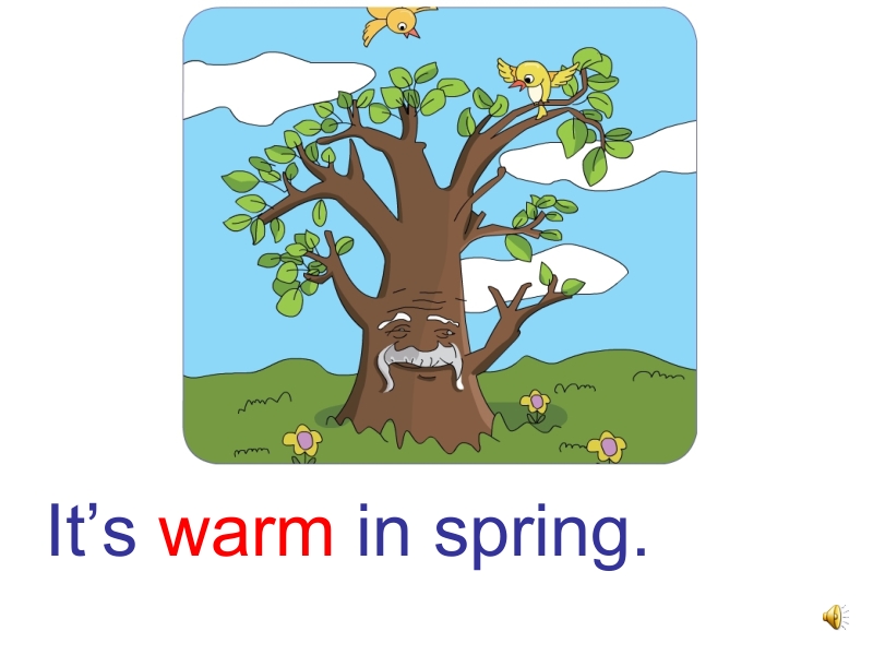 四年级上英语课件2016鲁科版英语四年级上册unit 4《lesson 2 it’s warm in spring》ppt课件鲁科版.pptx_第3页