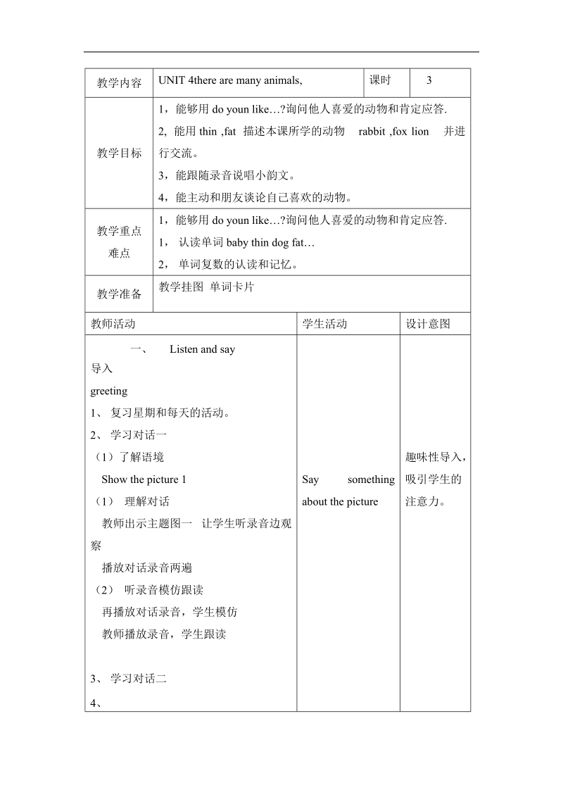 二年级上英语教案二年级上册英语教案-unit4 lesson15-北京课改版北京课改版.docx_第1页