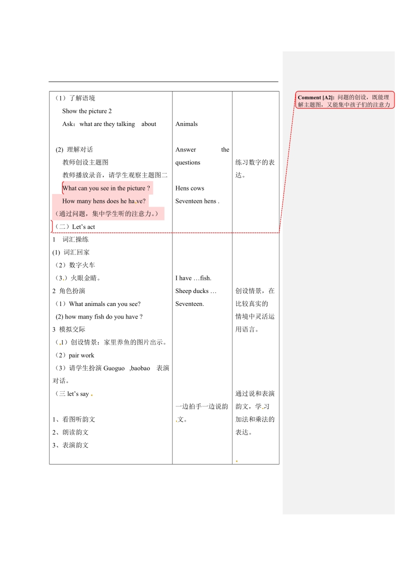 二年级上英语教案二年级上册英语教案-unit3 lesson11-北京课改版北京课改版.docx_第2页