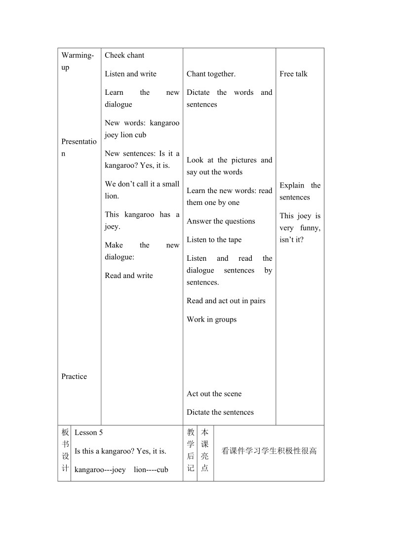 五年级下英语教学设计（人教新版）五年级英语下册《lesson 5》教案设计人教（新版）.docx_第2页