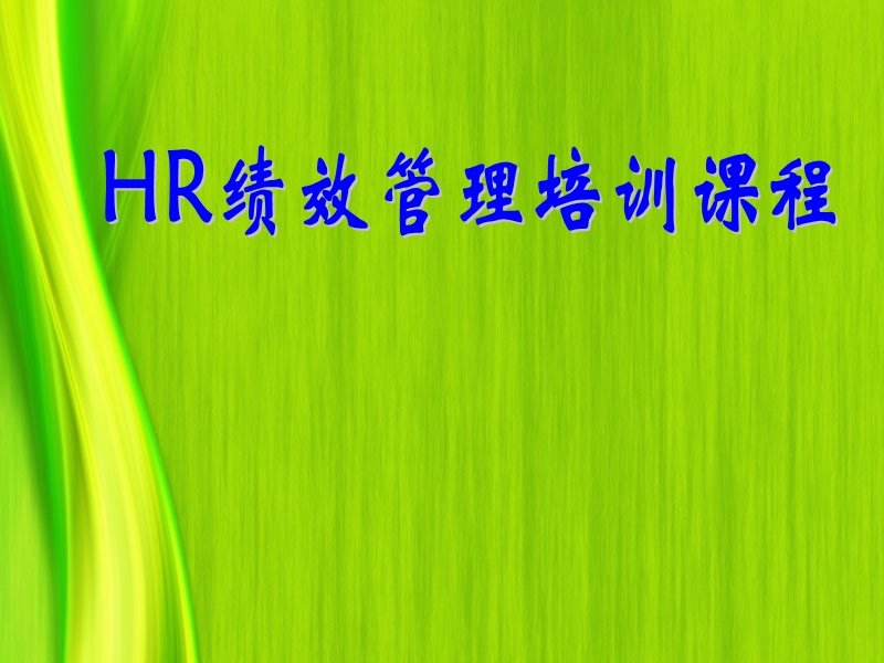 HR绩效管理培训课程(PPT_178页).ppt_第2页