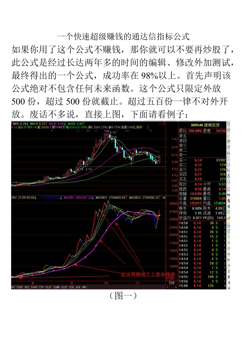 通达信超级赚钱公式,不看后悔你一辈子.doc_第1页