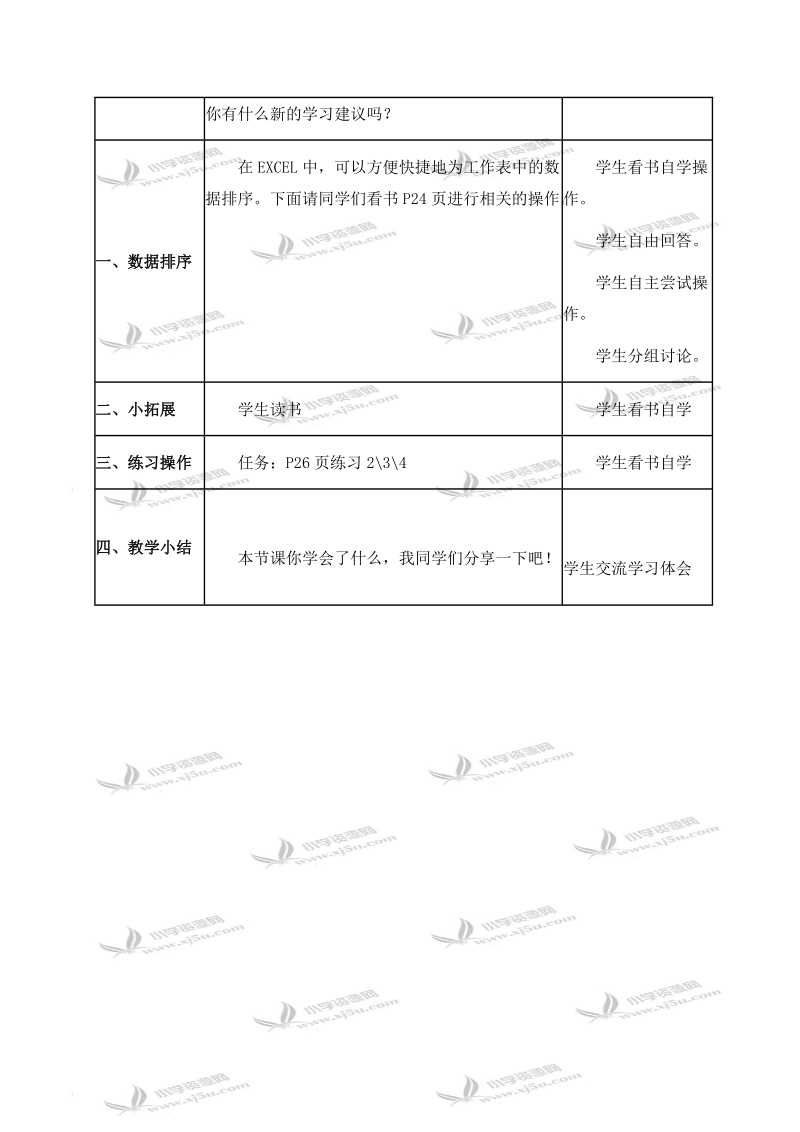 （人教新课标）五年级信息技术下册教案 第3课 编辑工作表 1 第二课时.doc_第2页