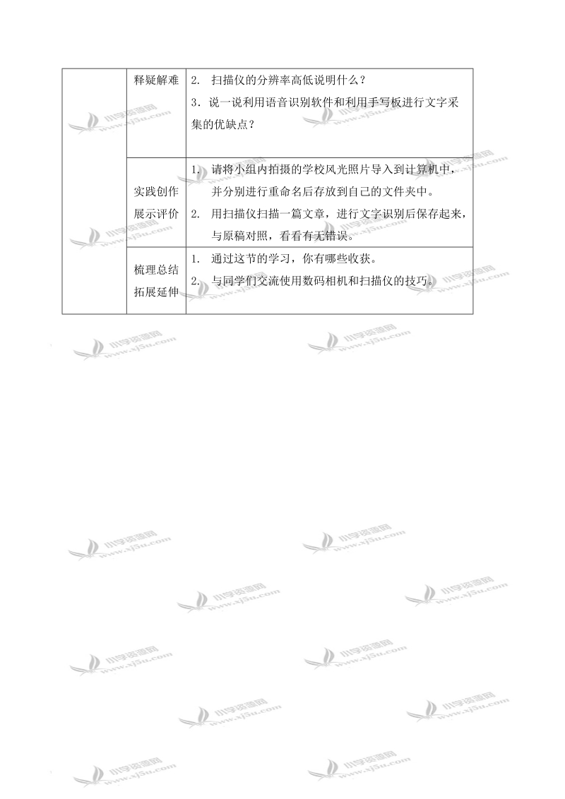 （青岛版）四年级信息技术下册教案 图片的文字的采集.doc_第2页