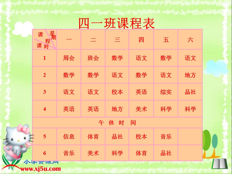 （冀教版）四年级信息技术上册课件 制作课程表 1.ppt_第3页