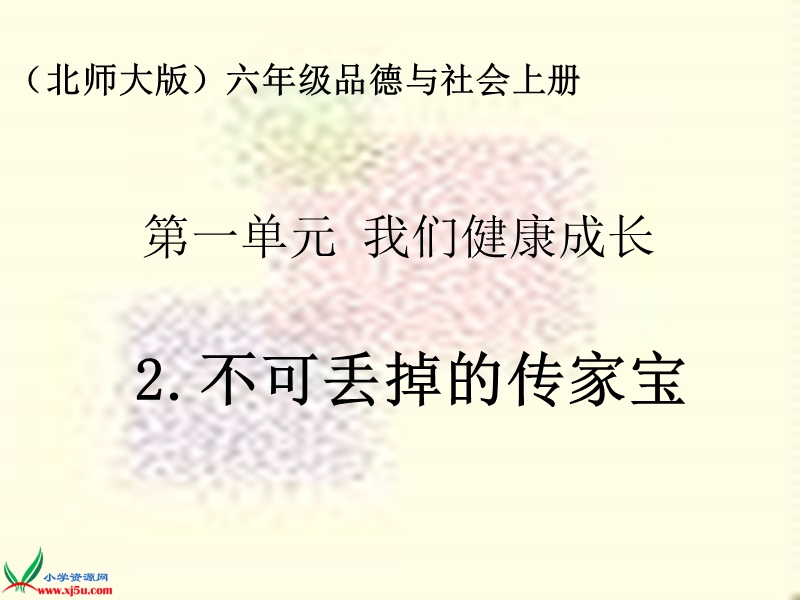 （北师大版）六年级品德与社会上册课件 不可丢掉的传家宝-从一粒米说起 1.ppt_第1页