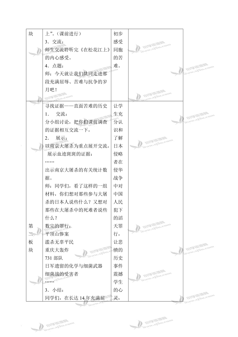 （浙教版）五年级品德与社会下册教案 悲愤的吼声 4.doc_第2页